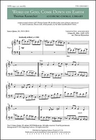 Word of God, Come Down on Earth SATB choral sheet music cover Thumbnail